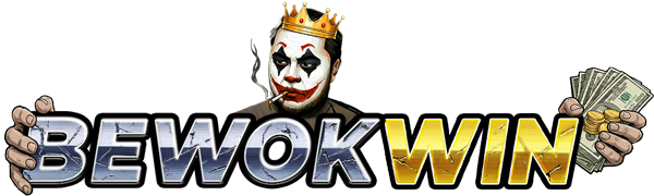 Logo resmi BEWOKWIN gold-silver — platform gaming premium bewokwinmobile.com Indonesia